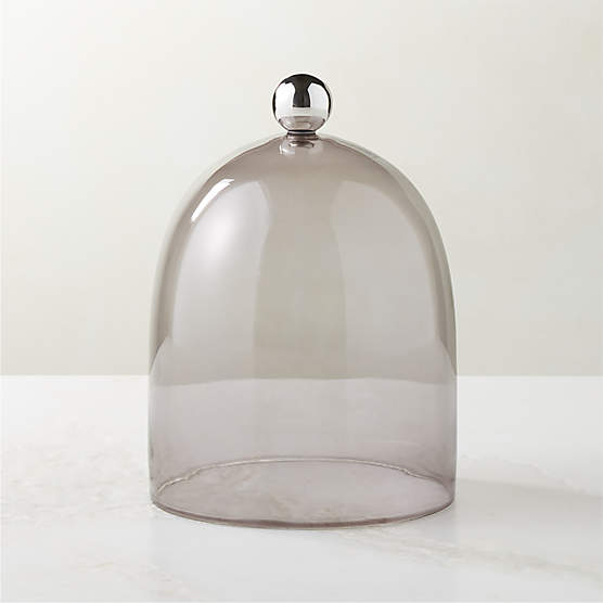 Glass Cloche with Unlacquered Brass Knob + Reviews CB2 Canada