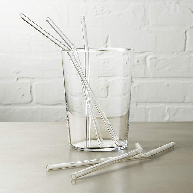 Coffee Cup Accent Glass Straw - Drinking Straws.Glass