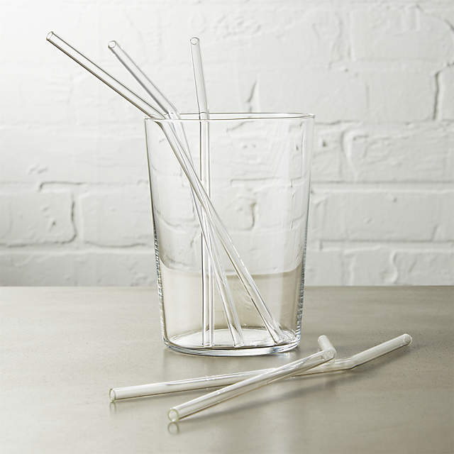 Clear Reusable Glass Straw  Beer Can Glass Cup Accessories – Butler Design  Co.