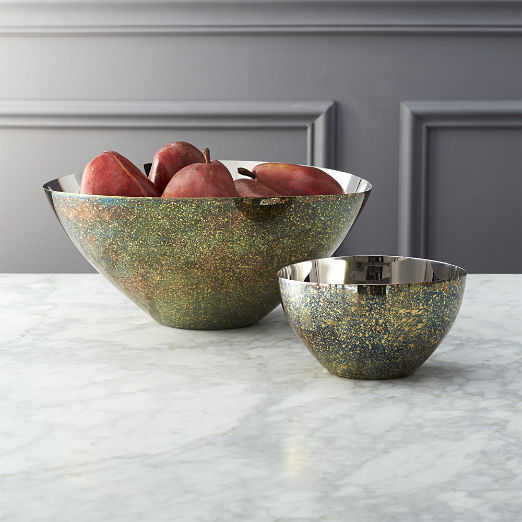 Serving Bowls Glass, Wood and Ceramic CB2