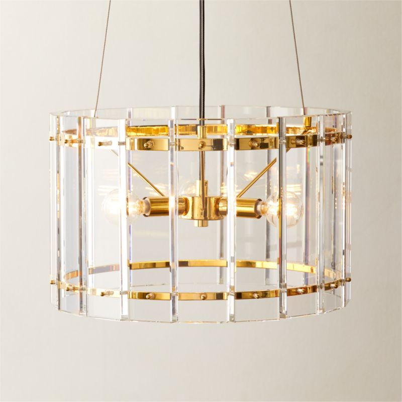 Viewing product image Gleam Crystal Pendant Light 16" - image 1 of 5