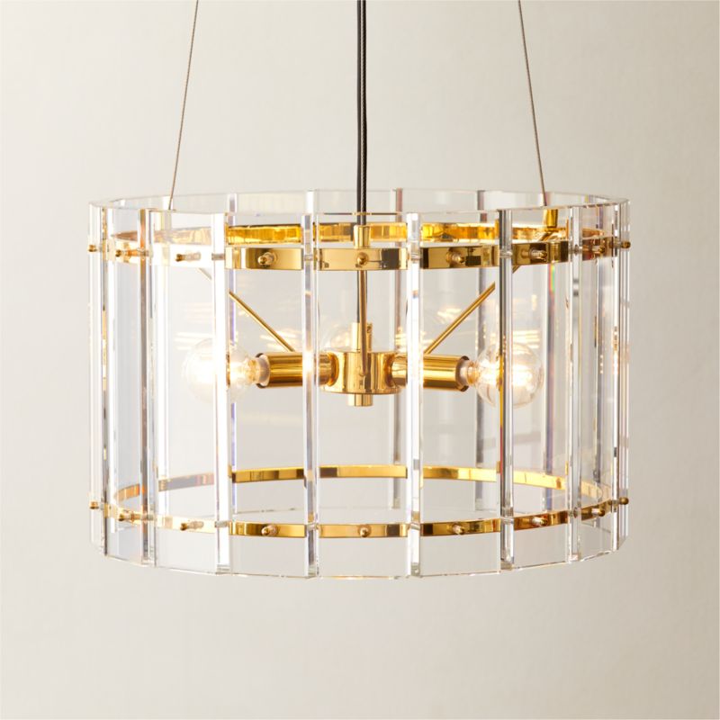 Gleam Crystal Pendant Light 30"