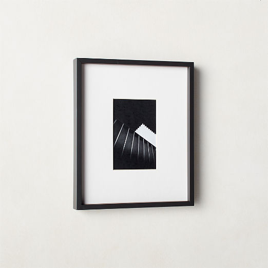 Gallery Soft Black Picture Frame with White Mat 4"x6"
