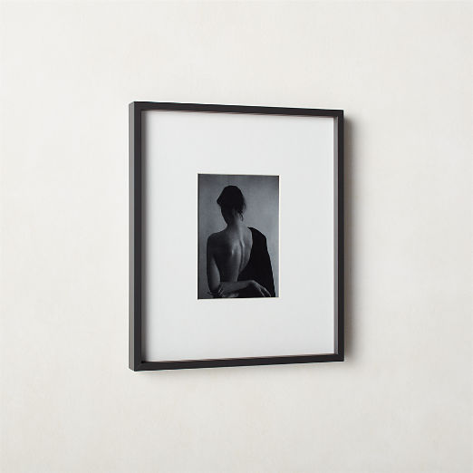 Gallery Soft Black Picture Frames with White Mats