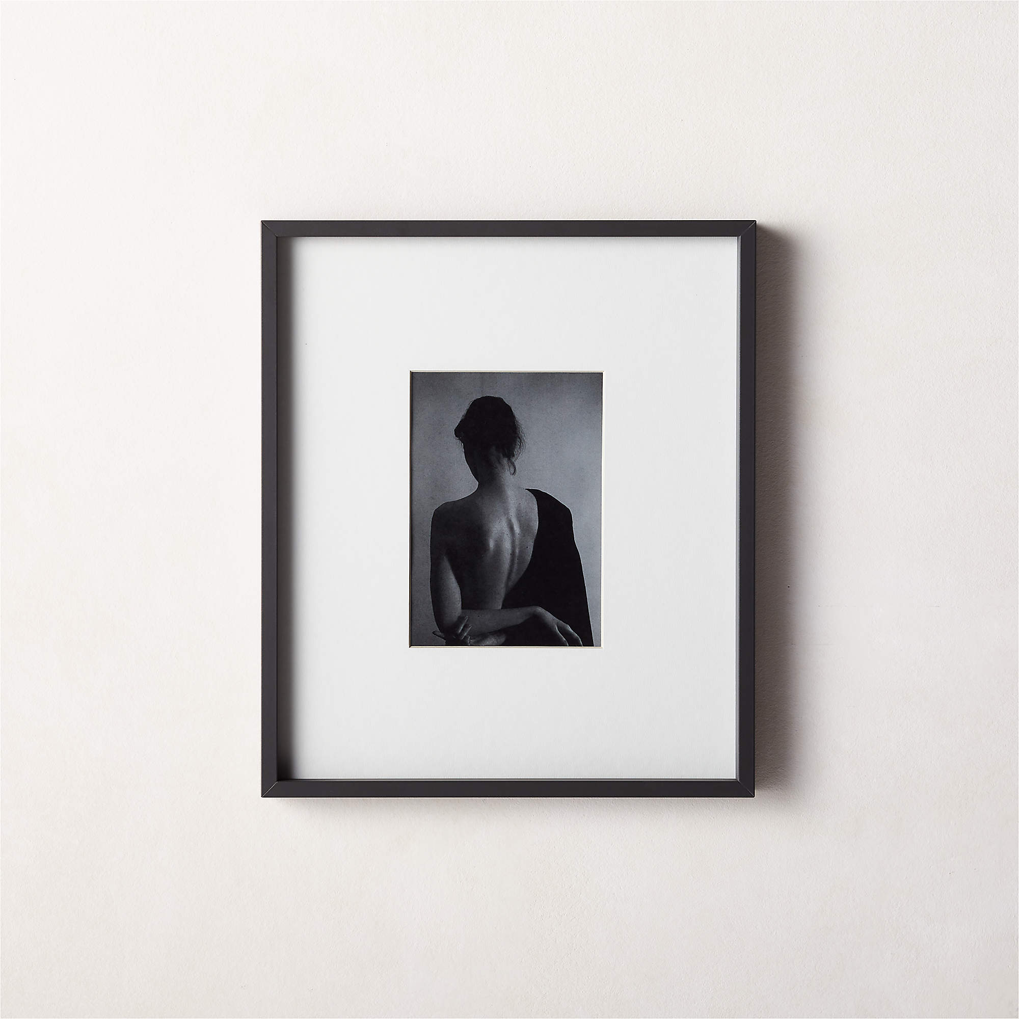 Gallery Soft Black Picture Frame with White Mat 5