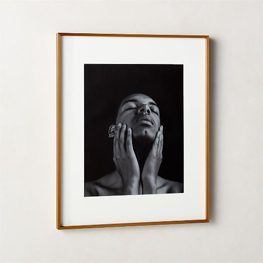 Gallery Brass Picture Frames with White Mats