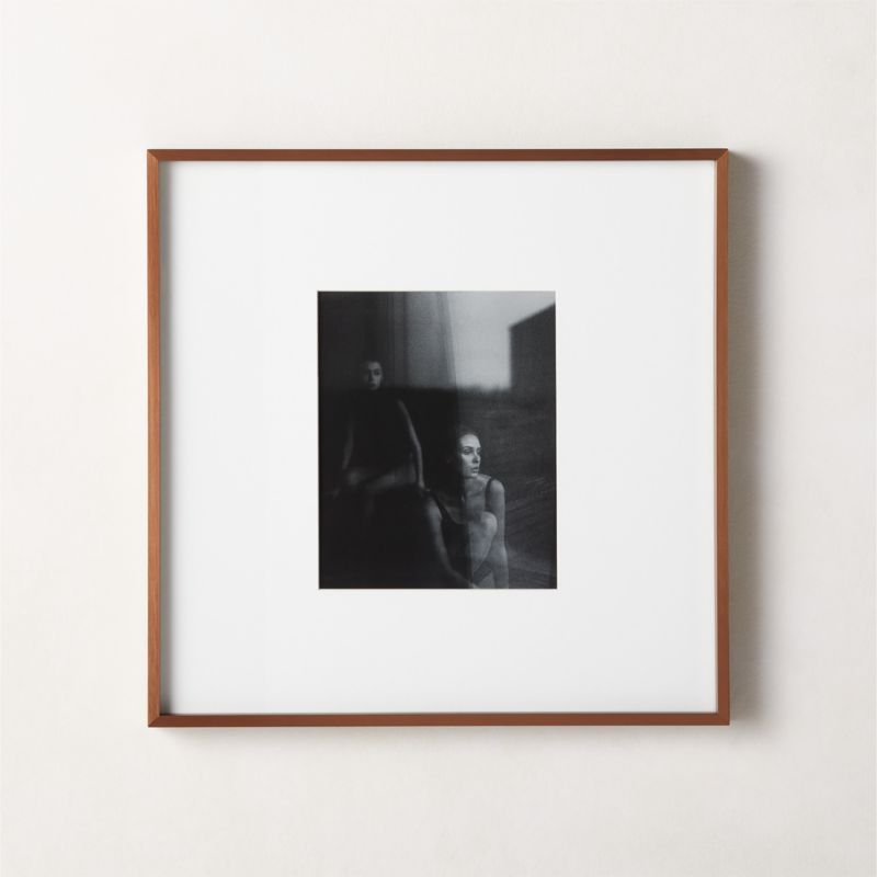 View Gallery Brass Picture Frame with White Mat 8"x10" details