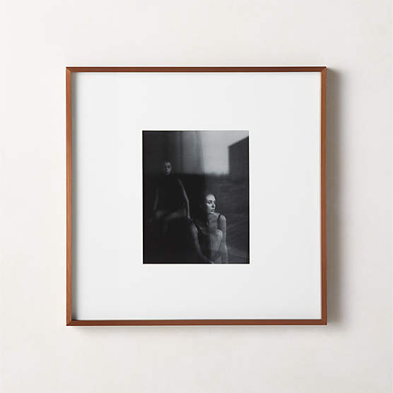 Gallery White Modern Picture Frame with White Mat 8