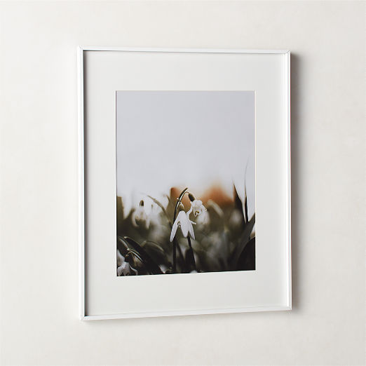 Gallery White Picture Frame with White Mat 16"x20"