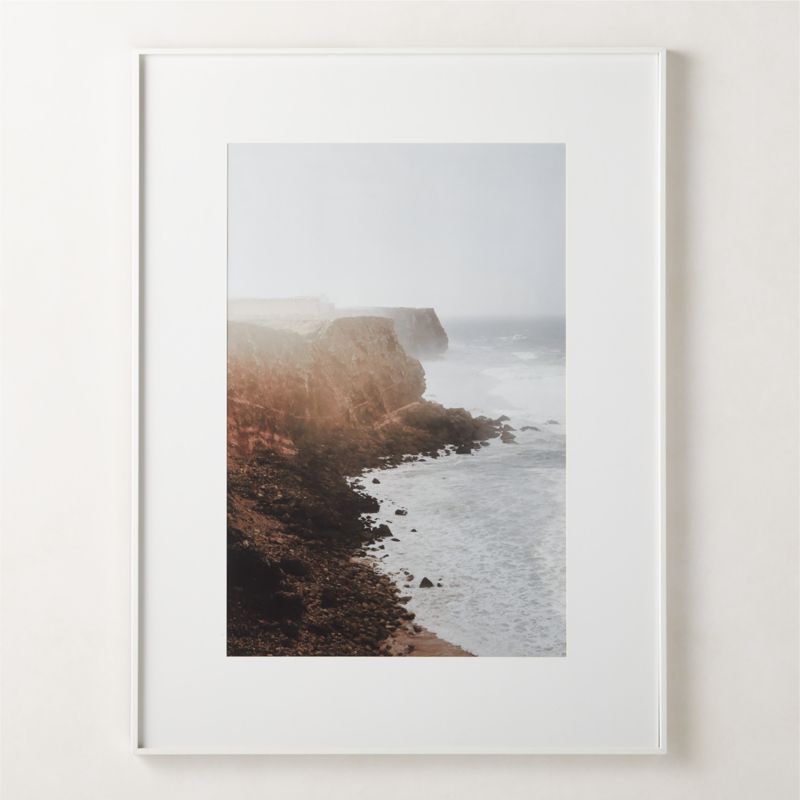 View Gallery White Picture Frame with White Mat 24"x36" details