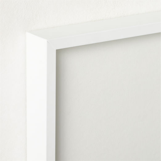 Gallery White Picture Frame with White Mat 18"x24"