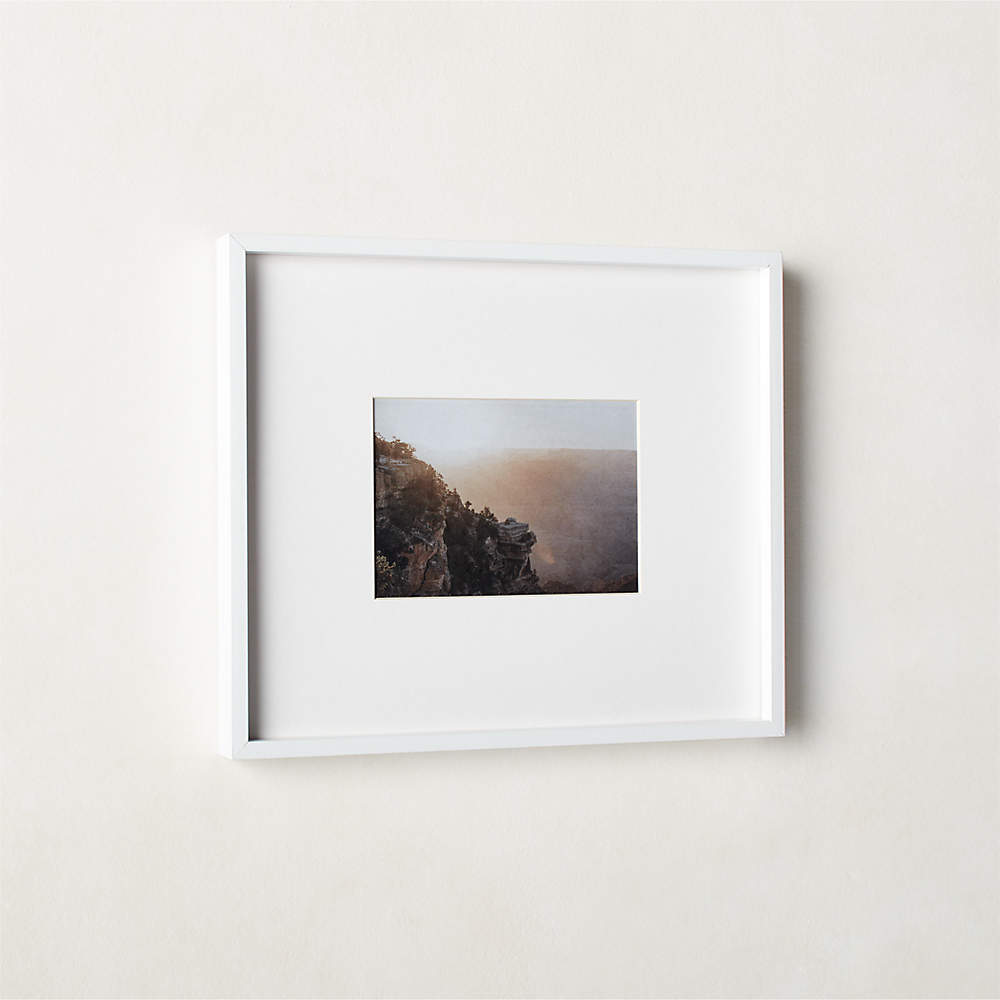 Gallery Brass Picture Frame with White Mat 4x6 + Reviews