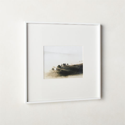 Gallery White Picture Frames with White Mats