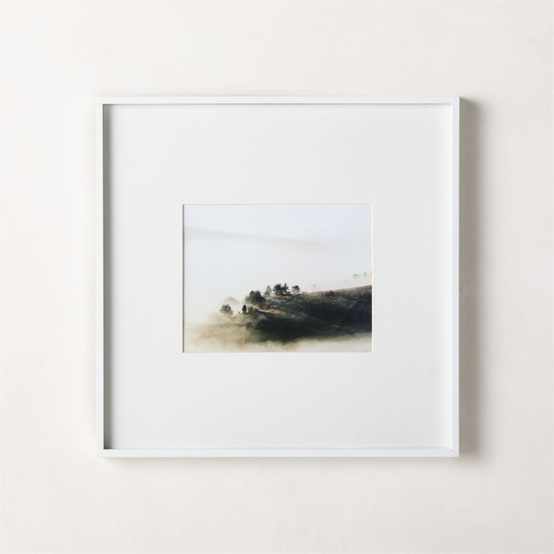 View Gallery White Picture Frame with White Mat 8"x10" details