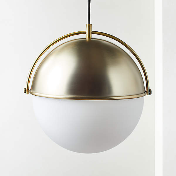 Globe Large Brass Pendant Light, Large Globe Pendant Light Fixture