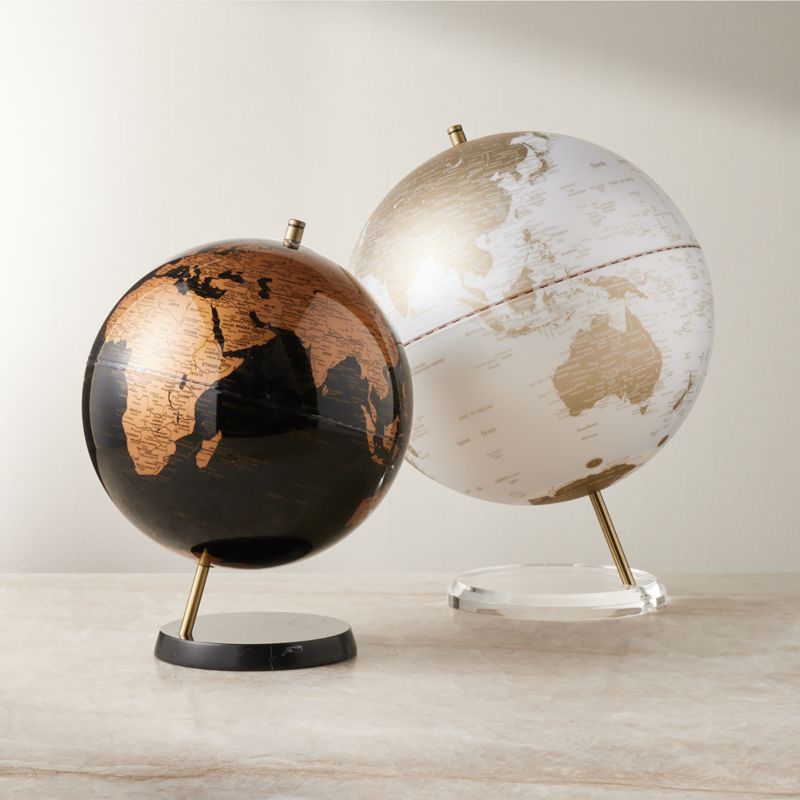 White Frosted Glass Globe - image 3 of 4