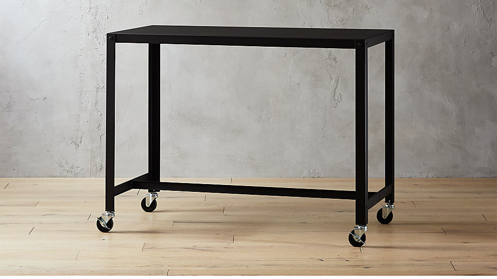 Stand Up Desk >> Go Cart Black Rolling Counter Table Stand Up Desk Reviews Cb2 Stand Up Desk >> Go Cart Black Rolling Counter Table Stand Up Desk Reviews Cb2