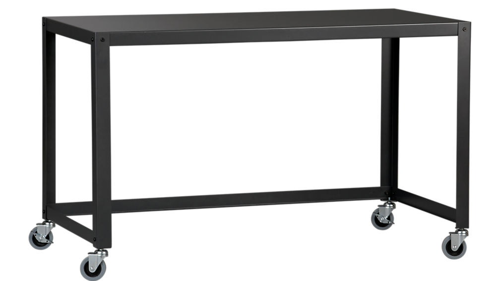 Go Cart Carbon Rolling Desk Reviews Cb2