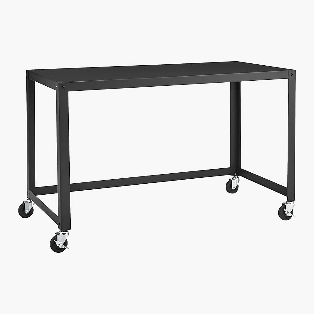 rolling metal desk