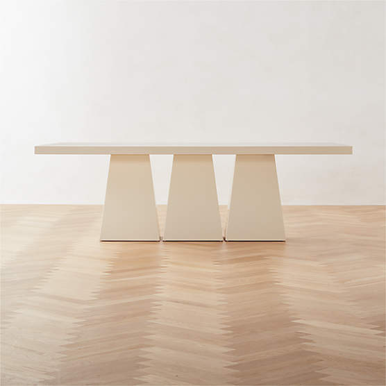 Royce Modern Dark Wood Dining Table ExtraLong CB2