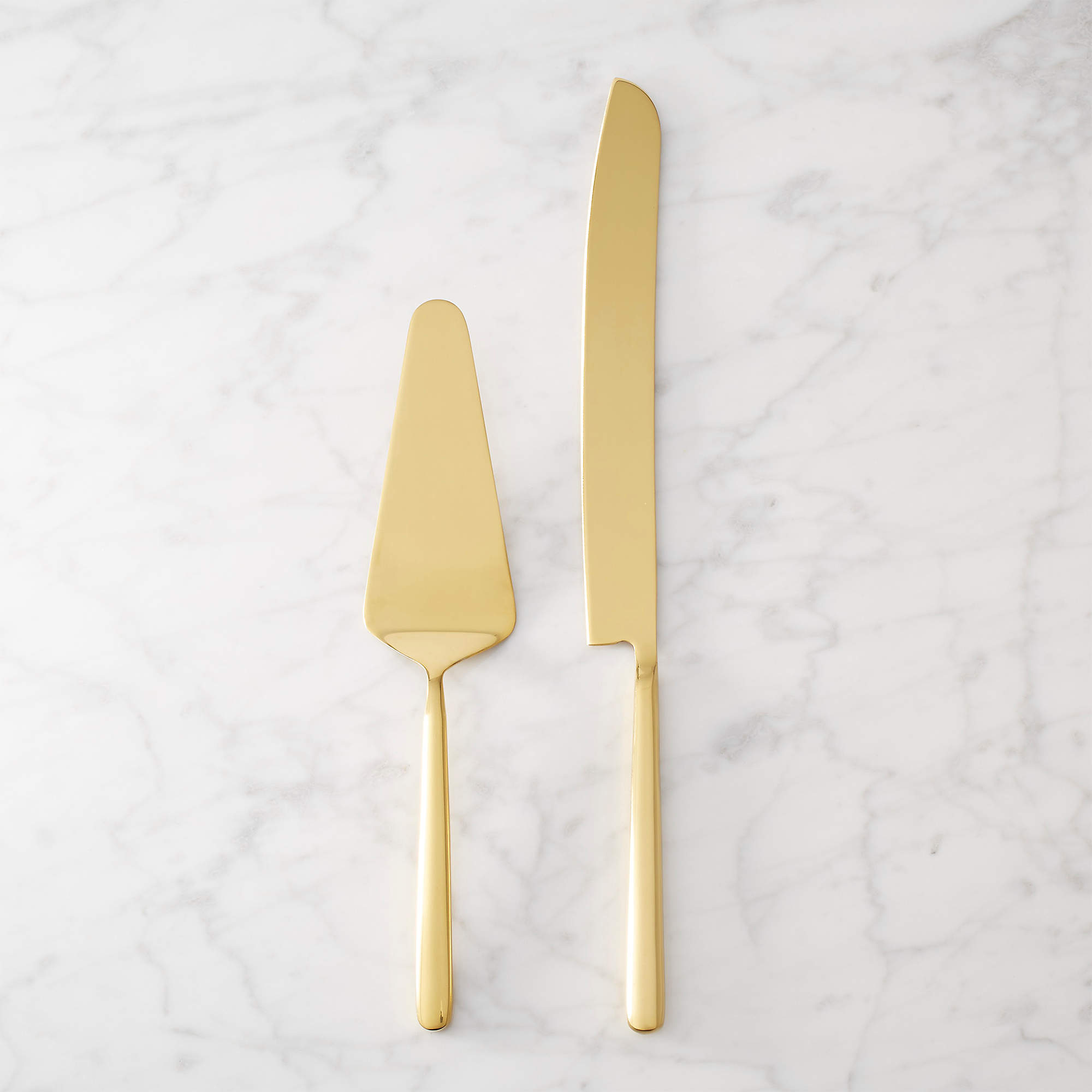 2Piece Gold Cake Serving Set + Reviews CB2 Canada