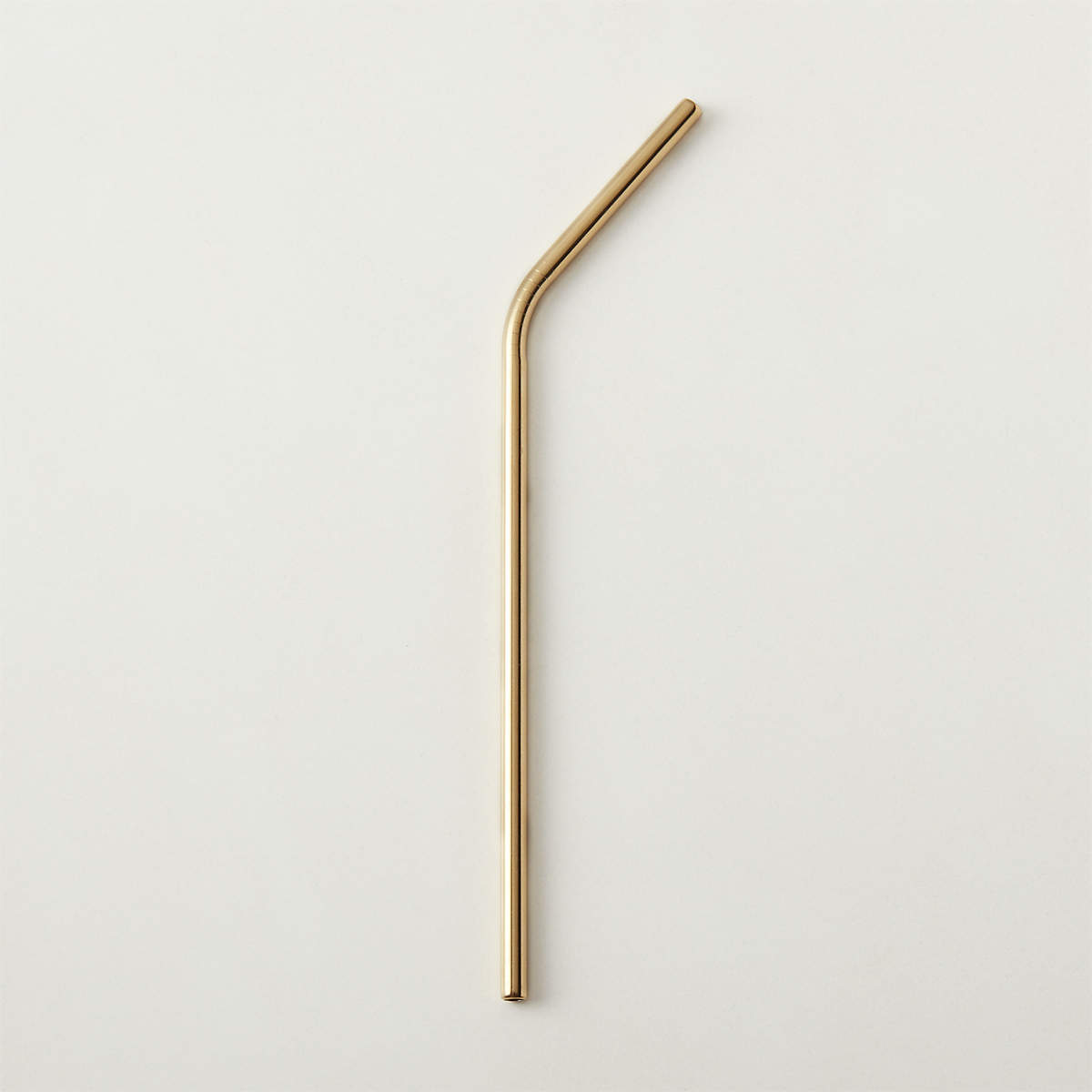 Gold Stainless Steel Straw CB2