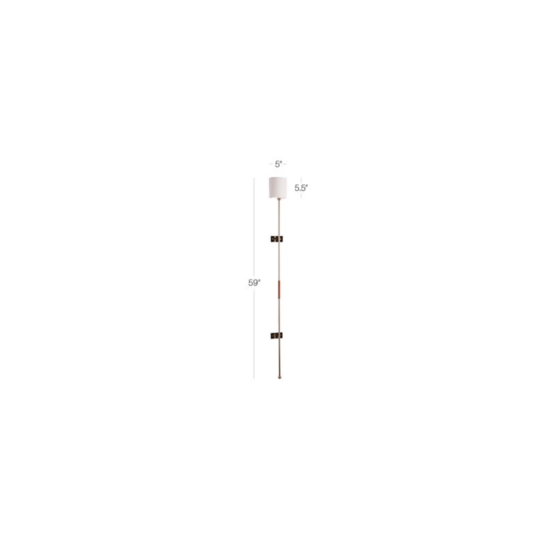 View Leggero Champagne Pole Plug-In Wall Sconce by goop - image 3 of 10