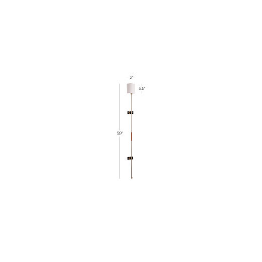 Leggero Champagne Pole Plug-In Wall Sconce by goop