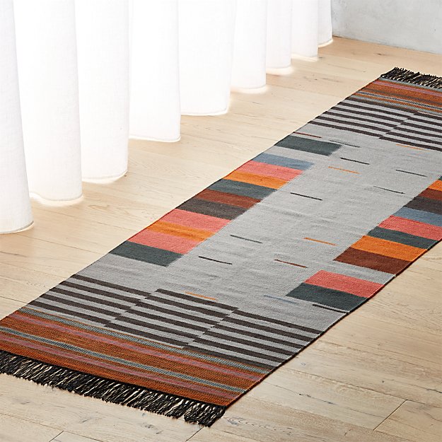 Grant Grey Wool Runner 2 5 X8 Reviews Cb2