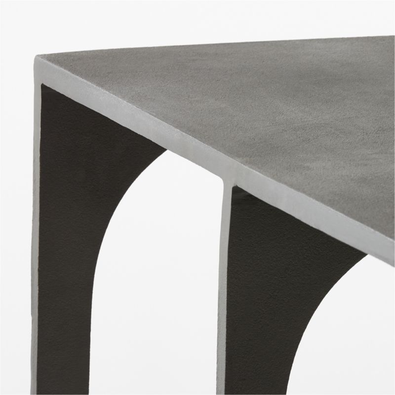 Grado 60" Black Metal Console Table - image 7 of 8