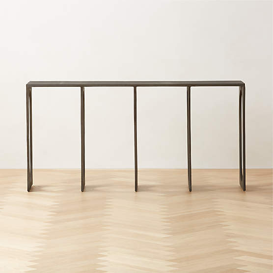 Grado 60" Black Metal Console Table