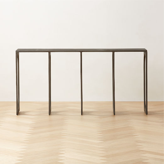 Grado 60" Black Metal Console Table