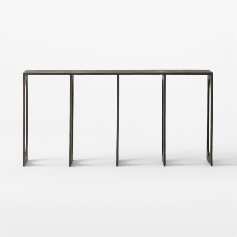 Grado 60" Black Metal Console Table - image 4 of 8