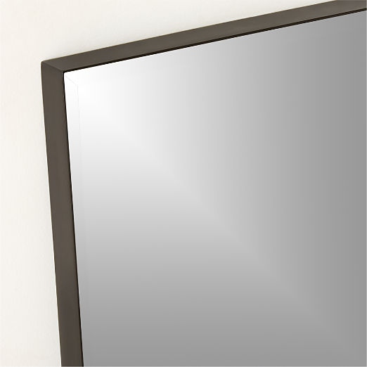 Graduate Beveled Black Full-Length Floor Mirror 36''x72''