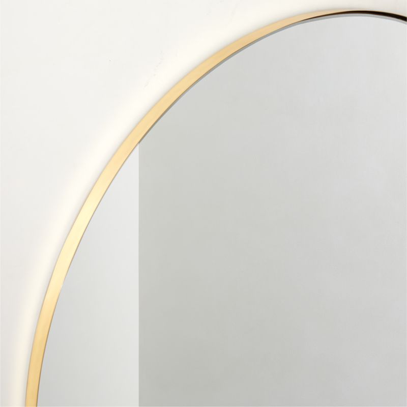 Graduate Beveled Brass Round Wall Mirror 48" - image 4 of 6