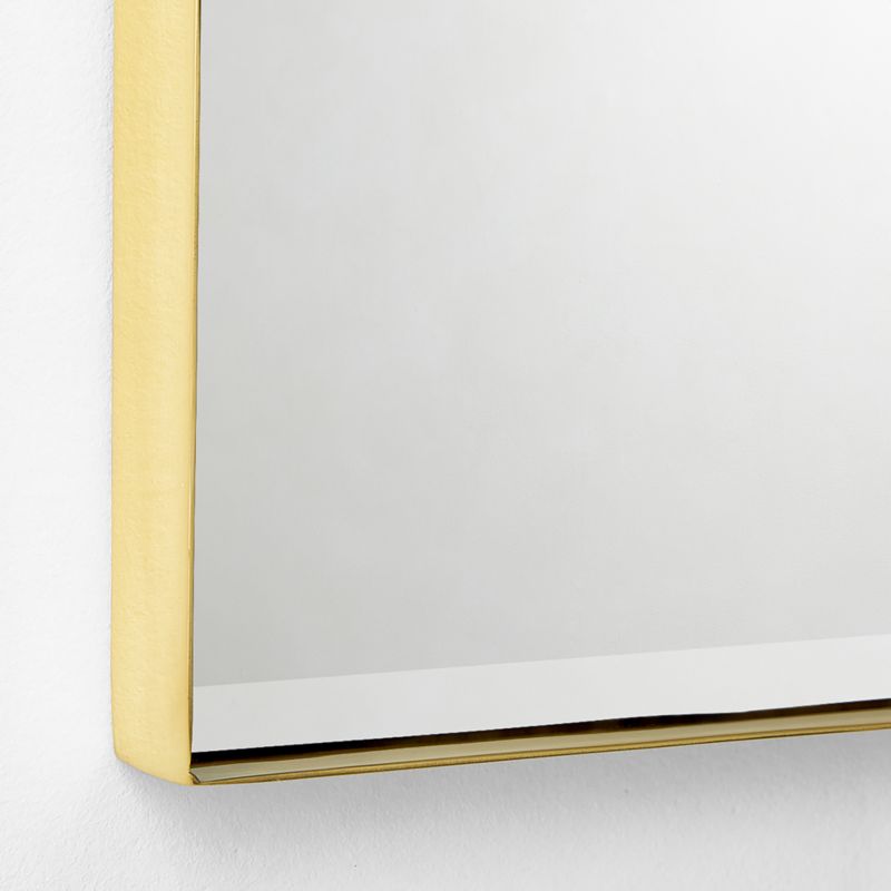 Graduate Beveled Brass Square Wall Mirror 32"X32" - image 4 of 6