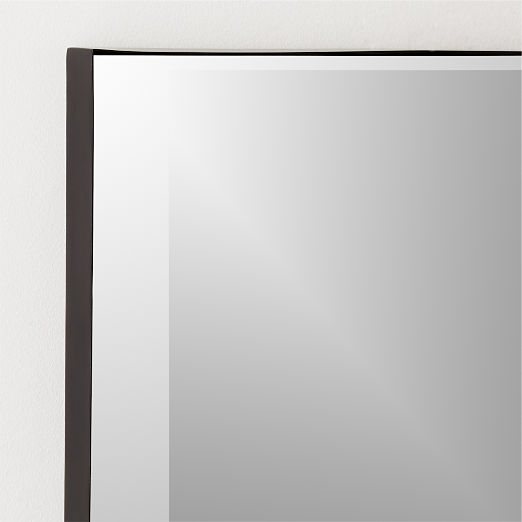 Graduate Beveled Black Rectangular Mirror 24"x36"