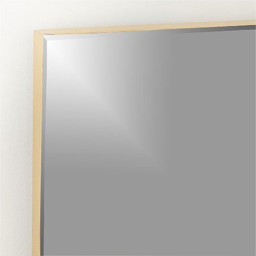 Graduate Beveled Brass Rectangular Mirror 24"x36"