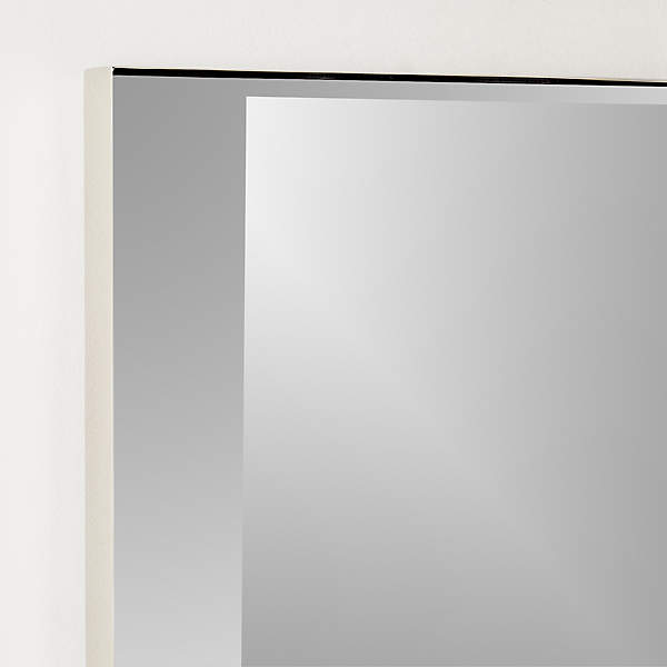 Rectangle Floating Metal Framed Mirror