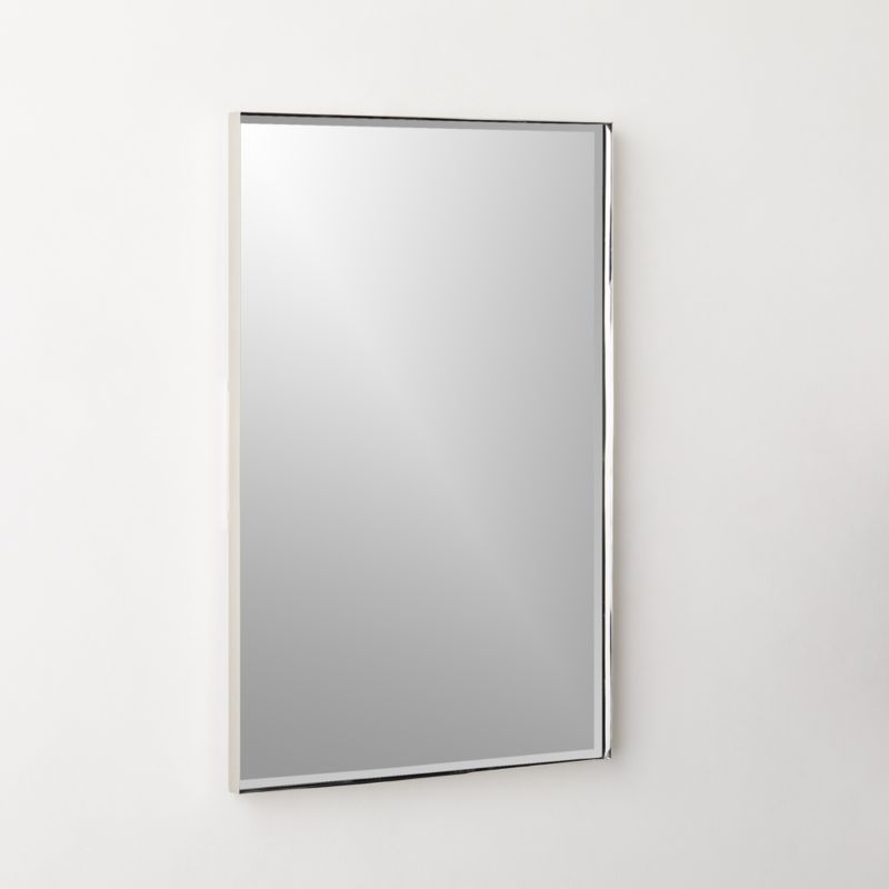 Graduate Beveled Polished Nickel Rectangular Mirror 24"x36" - image 3 of 6