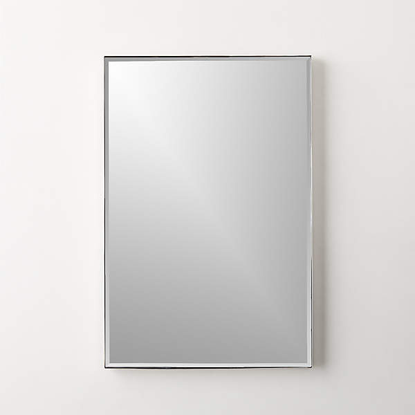 Graduate Polished Nickel Rectangular, Polished Nickel Rectangular Bathroom Mirror