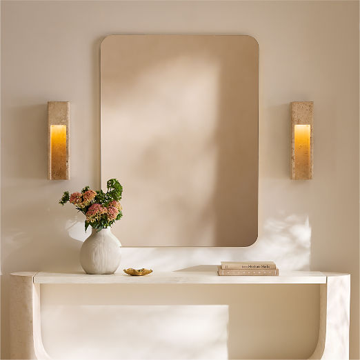 Graziano Indoor/Outdoor Travertine Wall Sconce