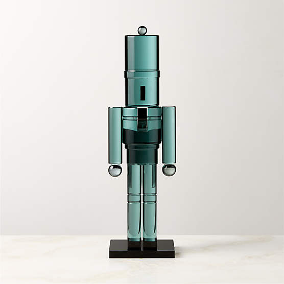 Green Acrylic Christmas Nutcracker 11.5"