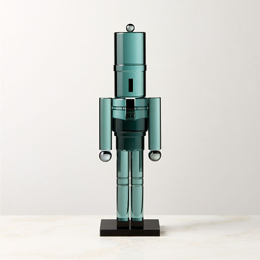 Green Acrylic Christmas Nutcracker 11.5"