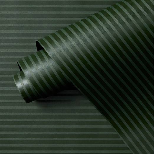 Green Striped Holiday Gift Wrap