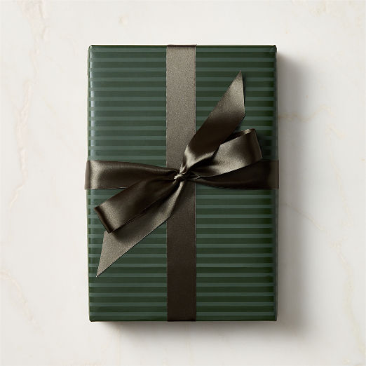 Green Striped Holiday Gift Wrap