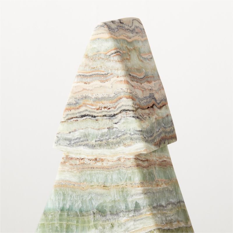 Green Travertine Christmas Tree 9" - image 2 of 6