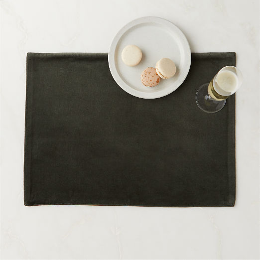 Green Velvet Placemat