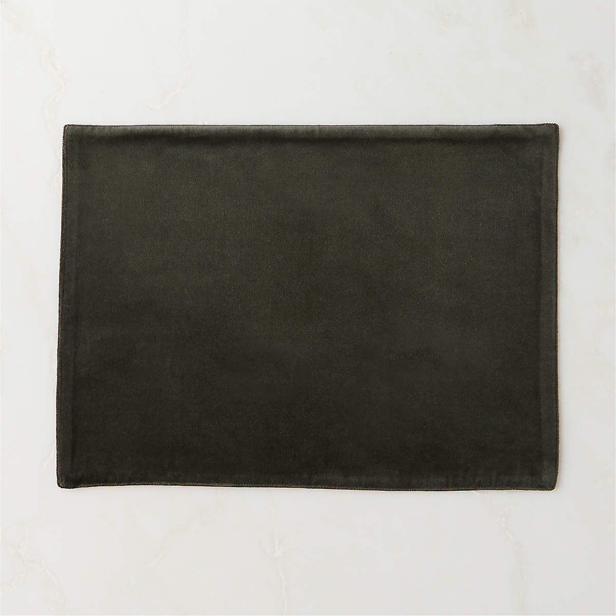 Green Velvet Placemat + Reviews | CB2