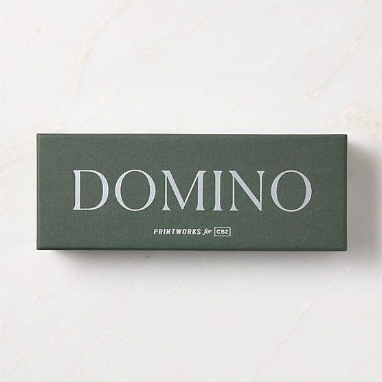 Green Wood Dominoes Game Set